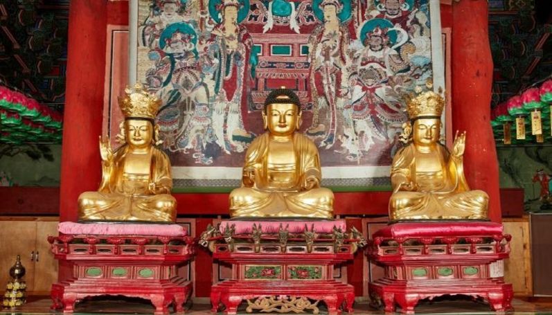 '상주 용흥사 목조아미타여래삼존좌상 (尙州 龍興寺 木造阿彌陀如來三尊坐像' 경상북도 유형문화유산 지정