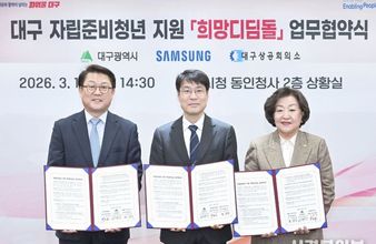 대구시, 자립준비청년 지원 강화…삼성전자·상공회의소와 협약 체결
