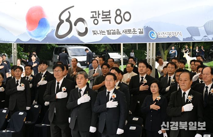 인천시, 제80주년 광복절 맞아 현충탑 참배