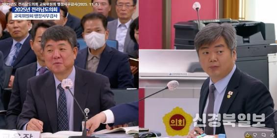 행정사무감사 중인 박원종 전남도의원