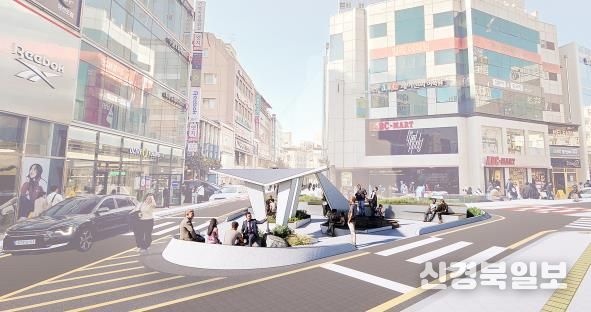 삼거리광장 조감도