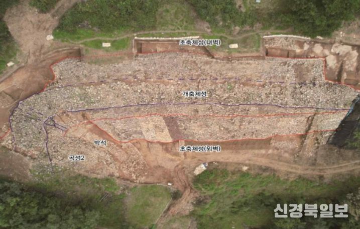대구 팔거산성 3차 발굴조사 대상구역 전경(직상방)