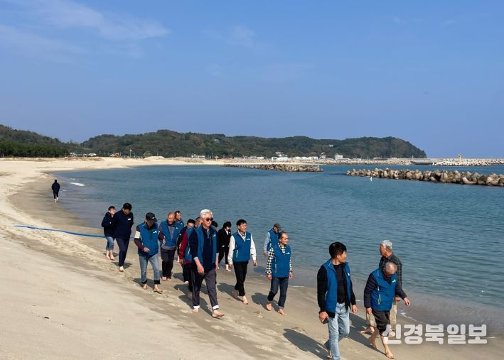 울진군 기성면, 구산해수욕장 맨발걷기 체험 행사