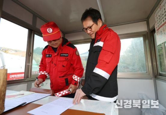 김홍규 강릉시장, ‘산불 없는 강릉’위해 산불 현장 일제 점검
