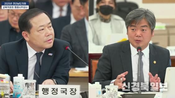 행정사무감사 중인 박원종 전남도의원