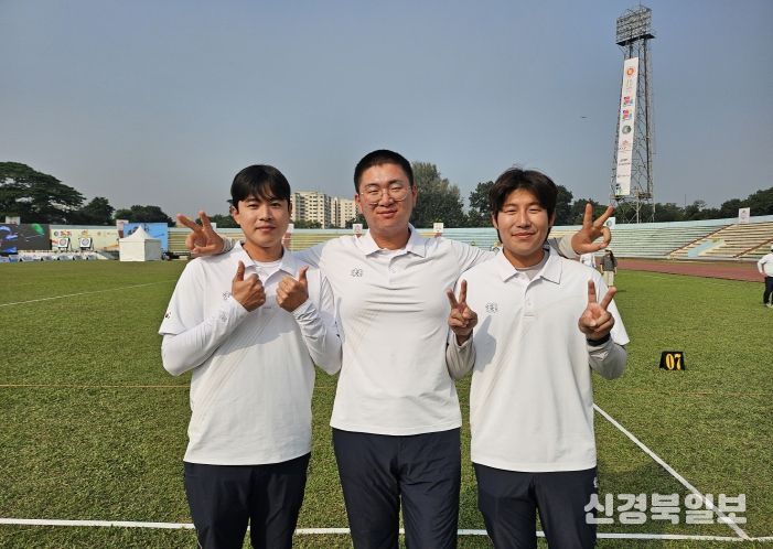 예천군청 장지호선수, 2025 아시아 선수권대회 은메달 획득-장지호, 서민기, 김예찬