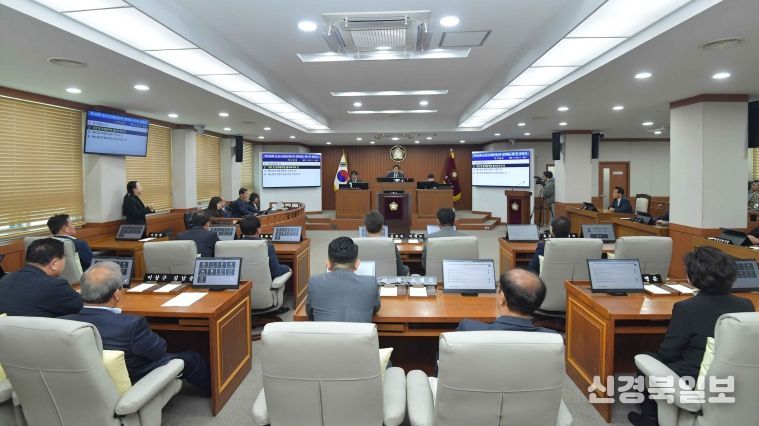 제268회 제2차 정례회 본회의장 전경