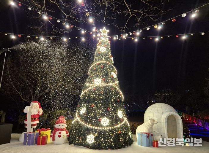 겨울 낭만 가득한 ‘눈 내리는 빛의 숲’