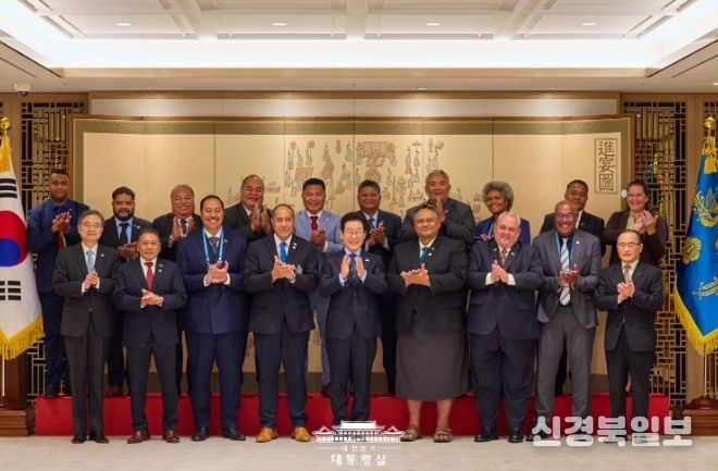 태평양도서국 외교장관 단체 접견(대통령실)