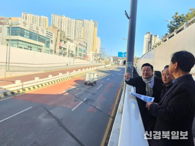 송인석 대전시의원, 인동 지하차도 누수 문제 현장점검