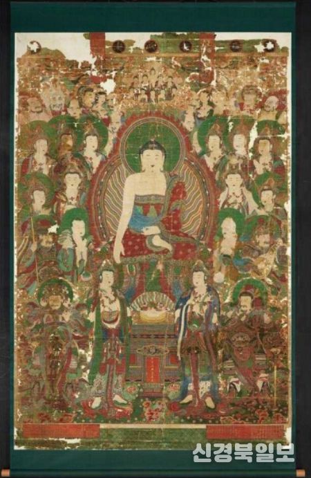 ‘영축사’명 영산회상도