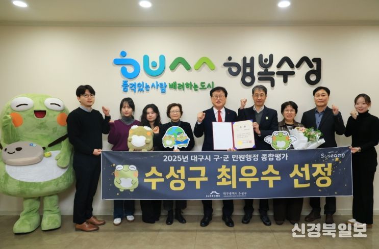 ‘2025년 대구시 구·군 민원행정 종합평가’최우수 기관 선정