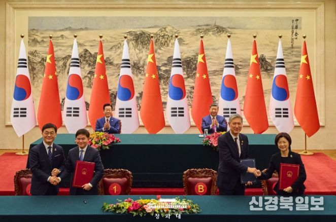 한·중 MOU 서명식