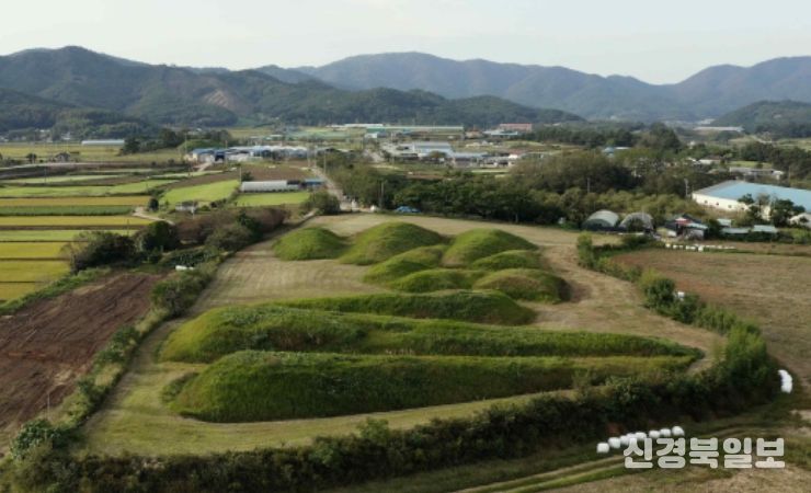 함평 예덕리 고분군 전경