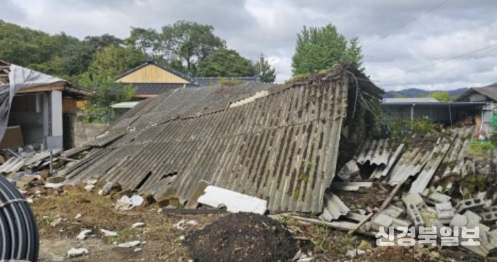 폐슬레이트 수거의 해 지원 대상 예시-2(훼손방치된 석면 슬레이트 건축물)