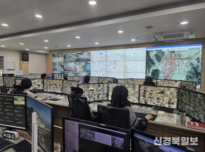 상주시 CCTV통합관제센터 관제요원 상주경찰서장 감사장 수여