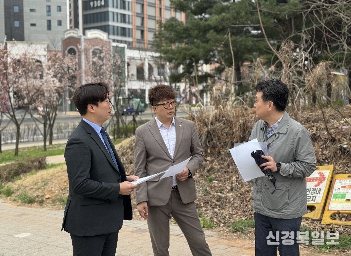 송승환 서구의장, 모경종 국회의원과 함께 아라역 교통체증 해소 위한 현장 점검 나서