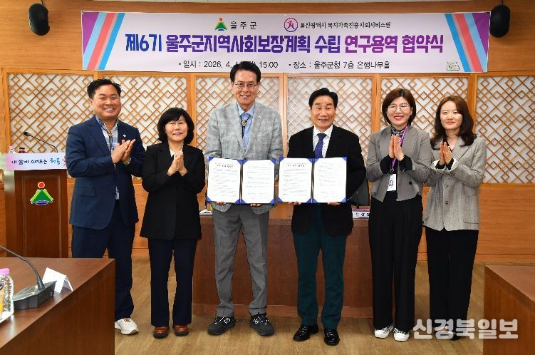 울주군, ‘제6기 지역사회보장계획 수립 연구용역’ 협약 체결